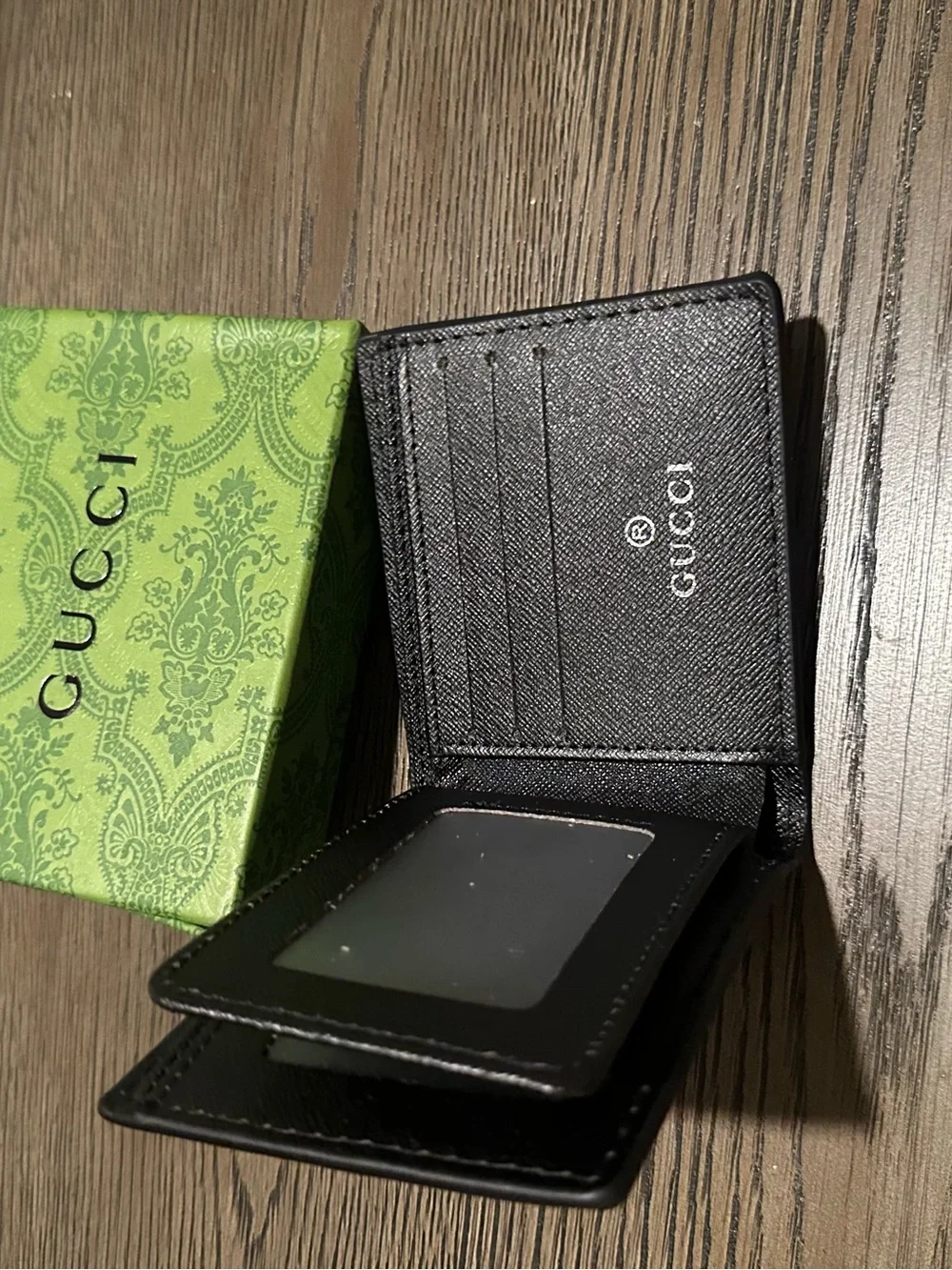 Gucci Brown Wallet with Bold Tiger Motif